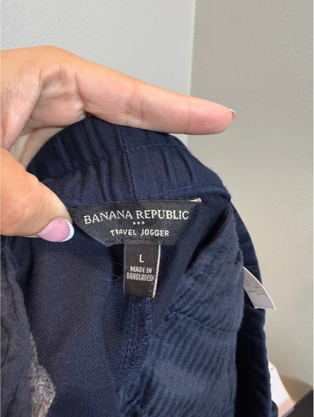 Banana Republic Men's Travel Joggers In Navy Blue - Men's Size Large